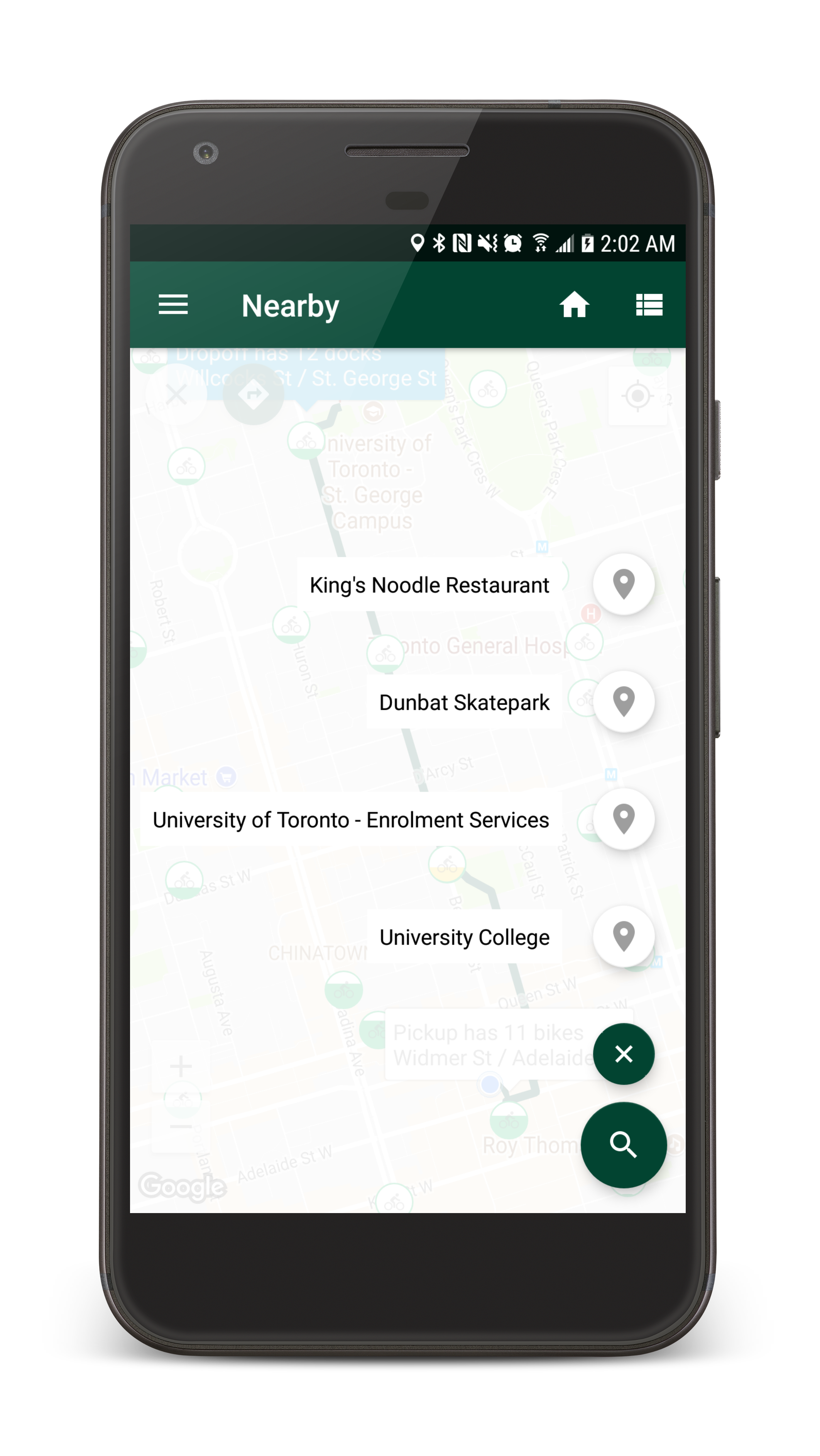 View your commute from your lockscreen and notifications.